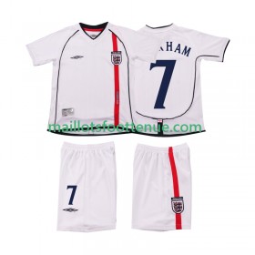Maillot/Tenue Angleterre BECKHAM 7 Retro Enfant Domicile 2002